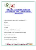 POLS 207 Exam 2 &ndash; 100 MCQs with Correct Answers &vert; Topics&colon; Voter Turnout&comma; Interest Groups&comma; Political Parties &vert; Texas A&M University 2025&sol;2026
