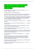 BIOL 1107 EXAM &num;1 STUDY GUIDE QUESTIONS WITH COMPLETE SOLUTIONS