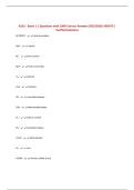 N191 - Exam 1 &vert; Questions with 100&percnt; Correct Answers 2025&sol;2026 UPDATE &vert; Verified Solutions