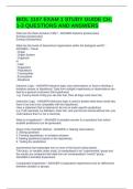 BIOL 1107 EXAM 1 STUDY GUIDE CH&period; 1-3 QUESTIONS AND ANSWERS