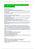 BIOL 1107 EXAM 3 KEY QUESTIONS AND ANSWERS