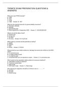 TERMITE EXAM PREPARATION QUESTIONS & ANSWERS