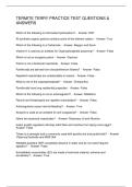 TERMITE TERRY PRACTICE TEST QUESTIONS & ANSWERS