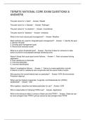 TERMITE NATIONAL CORE EXAM QUESTIONS & ANSWERS