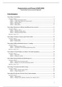 Organization & Power samenvatting &lpar;college &plus; artikelen &plus; oefenvragen&rpar; cijfer 7