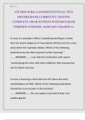 ATI MED SURG GASTROINTESTINAL TEST 2025