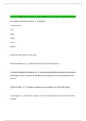HESI A2 Biology Exams with Correct Answers 
