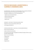 PSYCH 526 EXAM 1 QUESTIONS & CORRECT ANSWERS 100&percnt;