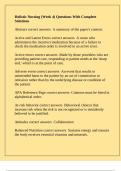 Holistic Nursing &lpar;Week 4&rpar; Questions With Complete Solutions