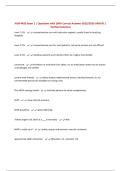 NUR 4420 Exam 1 &vert; Questions with 100&percnt; Correct Answers 2025&sol;2026 UPDATE &vert; Verified Solutions