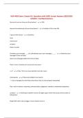 NUR 4420 Exam 2 &lpar;week 4&rpar; &vert; Questions with 100&percnt; Correct Answers 2025&sol;2026 UPDATE &vert; Verified Solutions