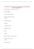 NUR 4420 Exam 2 &lpar;week 5&rpar; &vert; Questions with 100&percnt; Correct Answers 2025&sol;2026 UPDATE &vert; Verified Solutions
