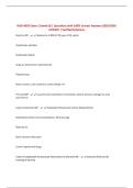 NUR 4420 Exam 2 &lpar;week 6&rpar; &vert; Questions with 100&percnt; Correct Answers 2025&sol;2026 UPDATE &vert; Verified Solutions