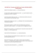 NUR 4420 Test 2 &vert; Questions with 100&percnt; Correct Answers 2025&sol;2026 UPDATE &vert; Verified Solutions