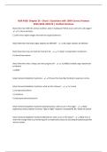 NUR 4420&colon; Chapter 26 &ndash; Shock &vert; Questions with 100&percnt; Correct Answers 2025&sol;2026 UPDATE &vert; Verified Solutions