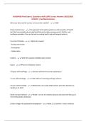 NURS4420 Final Exam &vert; Questions with 100&percnt; Correct Answers 2025&sol;2026 UPDATE &vert; Verified Solutions