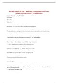 NUR 4420 Critical Care Exam 1 &lpar;week one&rpar; &vert; Questions with 100&percnt; Correct Answers 2025&sol;2026 UPDATE &vert; Verified Solutions