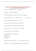 BUNDLE FOR NUR 4420 EXAM  &vert; Questions with CORRECT Answers 2025&sol;2026 UPDATE &vert; Verified Solutions