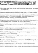 MGT 227 EXAM  With Complete Questions and Answers  Correct 100&percnt;&lpar;2025&sol;2026&rpar;Graded A&plus;