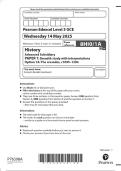  2025 Pearson Edexcel Level 3 GCE 8HI0&sol;1A History Advanced  Subsidiary PAPER 1&colon; Breadth study with interpretations Option 1A&colon; The  crusades&comma; c1095&ndash;1204 