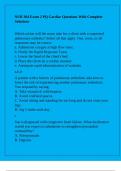 NUR 304 Exam 2 PQ Cardiac Questions With Complete Solutions