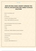 NURS 230 FINAL EXAM 1 NEWEST VENURS 230 FINAL EXAM 1 NEWEST VERSIONS THIS YEAR ALL 350 QUESTIONS AND CORRECT DETAILED SOLUTIONSRSIONS THIS YEAR ALL 350 QUESTIONS AND CORRECT DETAILED SOLUTIONS