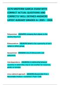 D270 MIDTERM GARCIA EXAM WITH CORRECT ACTUAL QUESTIONS AND CORRECTLY WELL DEFINED ANSWERS LATEST ALREADY GRADED A&plus; 2025 &ndash; 2026