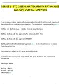 SERIES 6 - STC GREENLIGHT EXAM WITH RATIONALES  2025 100&percnt; CORRECT ANSWERS