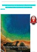 Test Bank for Geosystems&colon; An Introduction to Physical Geography &lpar;5th Canadian Edition&rpar; by Robert W&period; Christopherson &vert; Latest Update 2025&sol;2026