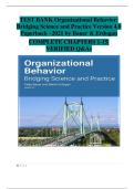 Organizational Behavior &ndash; Bridging Science and Practice &lpar;Version 4&period;0&comma; 2021&rpar; by Bauer & Erdogan &vert; Complete Test Bank with Verified Answers