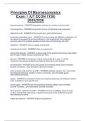 Principles Of Macroeconomics  Exam 1 &lpar;UT ECON 1150&rpar;  2025&sol;2026 