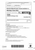 2025 Pearson Edexcel GCSE Urdu Paper 4F &lpar;1URO&sol;4F&colon; Writing in Urdu&rpar;
