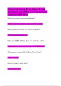 Pump Ops Exam Prep Actual Exam Questions and 100&percnt; Correct Answers Updated 2025-2026