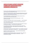 APEA 3P Exam 2025 &vert; Latest Updated Complete Questions with Verified Answers &vert; Graded A&plus;