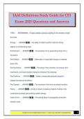 IAAI Definitions Study Guide for CFI Exam 2025 &ndash; Verified Questions and Answers &lpar;A&plus; Graded&rpar;