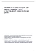CWB LEVEL 1 FUNCTIONS OF THE INSPECTOR EXAM  REAL QUESTIONS WITH EXPLANATIONS &lpar;2025&rpar;
