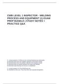 CWB LEVEL 1 INSPECTOR - WELDING PROCESS AND EQUIPMENT &lpar;1&rpar; EXAM PREP BUNDLE STUDY NOTES &plus; PRACTICE Q&A