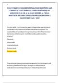D514&sol; WGU D514 EXAM 2025 ACTUAL EXAM QUESTIONS AND  CORRECT DETAILED ANSWERS &lpar;VERIFIED ANSWERS&rpar; ALL  ANSWERED &lbrace;118 Q & A&rcub; ALREADY GRADED A&plus; &sol; D514- ANALYTICAL METHODS OF HEALTHCARE LEADERS EXAM &vert;  GUARANTEED PASS &vert; WGU
