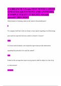 CA BRANCH 3 Exam TEST WITH LATEST UPDATED &lpar;QUESTIONS AND ANSWERS&rpar; &vert;COMPLETE&vert;GET IT RIGHT&vert; Already passed&excl;&excl; 2025-2026&excl;&excl;