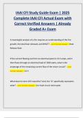 IAAI CFI Study Guide Exam &vert; 2025 Complete IAAI CFI Actual Exam with Correct Verified Answers &vert; Already Graded A&plus; Exam