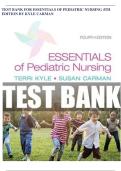 Test bank for essentials of pediatric nursing 4th edition by kyle carman 20