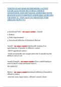 TORTS EXAM &lpar;BAR REFRESHER&rpar; LATEST EXAM 2025 WITH MULTIPLE CHOICE QUESTIONS AND DETAILED ANSWERS WITH RATIONALES &lpar;VERIFIED ANSWERS&rpar; ALREADY GRADED A&plus; AND 100&percnt; GUARANTEE PASS &lpar;BRAND NEW&excl;&excl;&excl;&excl;&excl;&rpar;