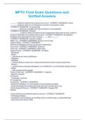 MPTC Final Exam Questions and Verified Answers