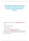 TNCC Notes for Written Exam Latest  2205&sol;2026 Questions and Correct  Answers Graded A&plus;&vert;Brand New  Version 