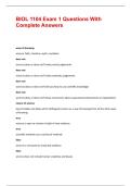 BIOL 1104 Exam 1 Questions With Complete Answers &vert;&vert; 2526 &vert; 100&percnt; pass