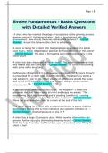 Evolve Fundamentals - Basics Questions  with Detailed Verified Answers
