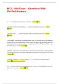 BIOL 1104 Exam 1 Questions With Verified Answers &vert;&vert; 100&percnt; pass 