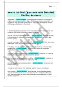 micro lab final Questions with Detailed  Verified Answers