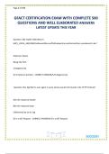 GFACT CERTIFICATION EXAM WITH COMPLETE 500 QUESTIONS AND WELL ELABORATED ANSWERS LATEST UPDATE THIS YEAR