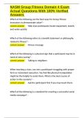 NASM Group Fitness Domain 4 Exam Actual Questions With 100- Verified Answers&period;docx